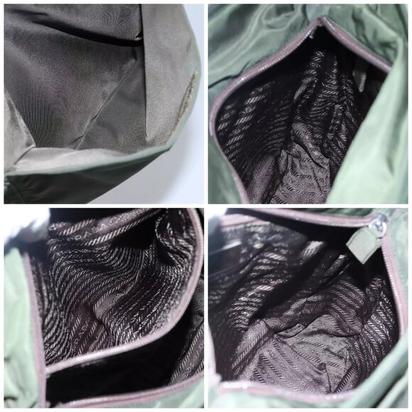 PRADA Tote Bag Nylon Green Auth - Picture 16 of 16